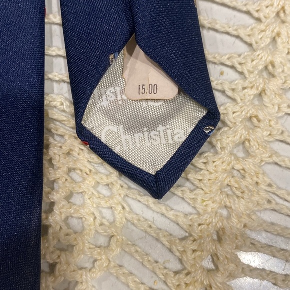 Vintage Christian Dior Tie Made in USA 3” Wide 95% Poly/5% Silk - Picture 6 of 6